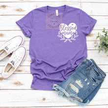 Load image into Gallery viewer, Blessed mama tee shirt
