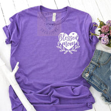 Load image into Gallery viewer, Blessed mama tee shirt
